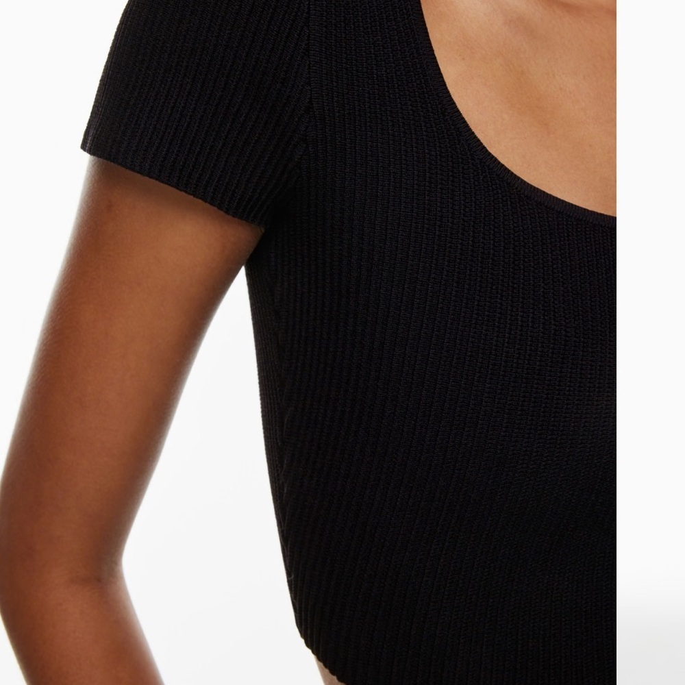 Aritzia color black Sculpt Knit Squareneck Top - Picture 5 of 13